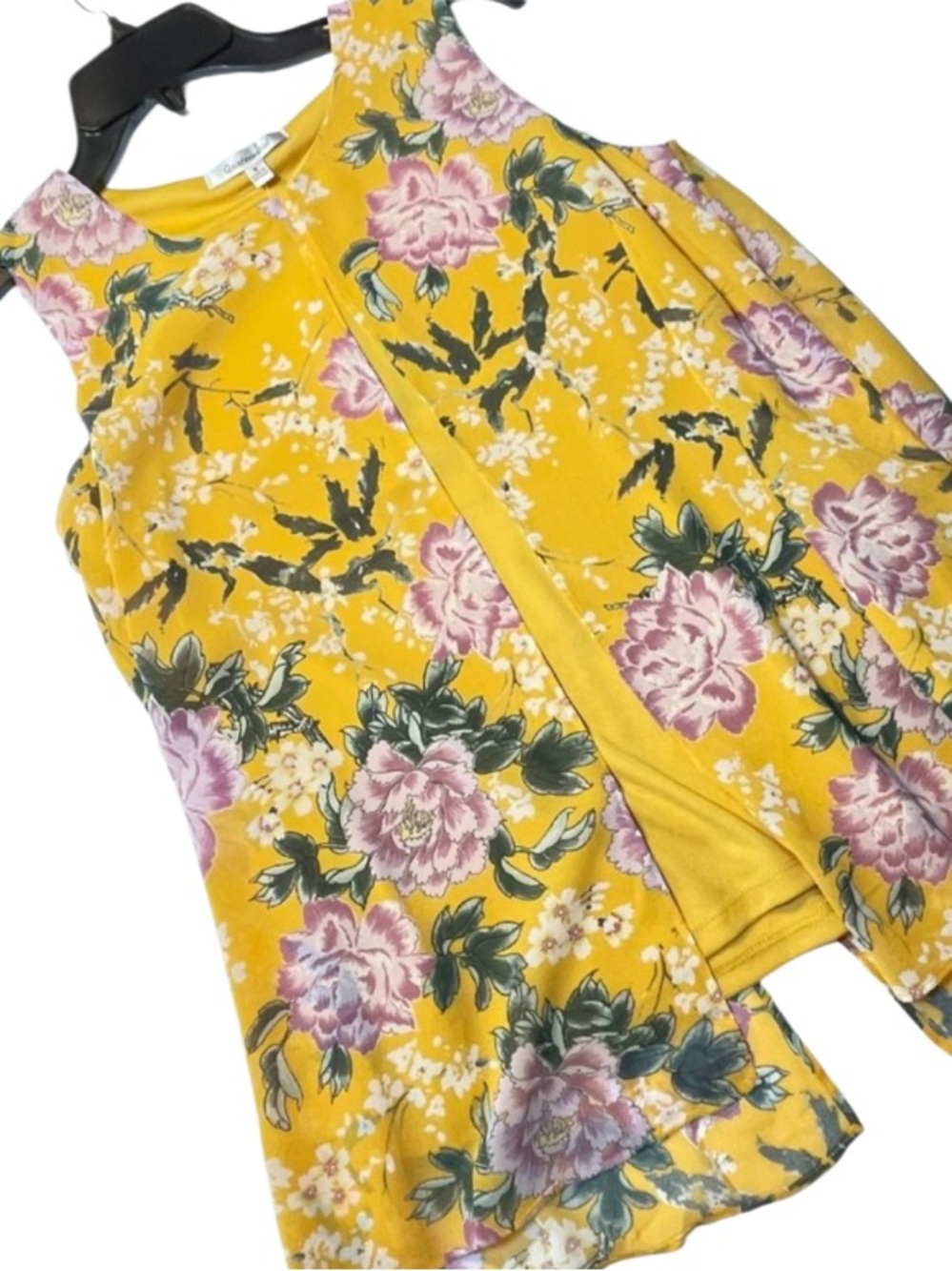 NWT! Quintessential Chiffon Overlay Top